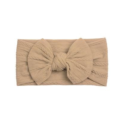 Fashion Solid Color Bow Knot Cloth Hair Band