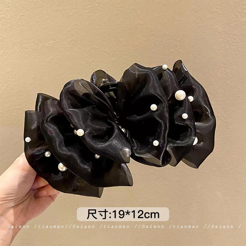 Classic Style Bow Knot Cloth Hair Claws