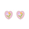 1 Pair Sweet Flower Inlay Alloy Pearl Ear Studs