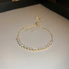 Sweet Colorful Rectangle Copper Inlay Zircon Bracelets