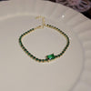 Sweet Colorful Rectangle Copper Inlay Zircon Bracelets