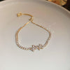 Sweet Colorful Rectangle Copper Inlay Zircon Bracelets