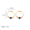 1 Pair Commute Round Plating Inlay Freshwater Pearl Copper Agate 18k Gold Plated Drop Earrings Earrings