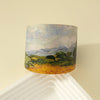 Wholesale Jewelry Nordic Style Classical Starry Sky Flower Landscape Alloy Lacquer Painting Cuff Bracelets