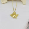 Artistic Angel Copper Plating 18k Gold Plated Pendant Necklace