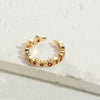 Simple Style Classic Style Water Droplets Rectangle Copper 14k Gold Plated Zircon Open Rings In Bulk