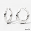 1 Pair Ig Style Simple Style Solid Color Plating Stainless Steel Earrings