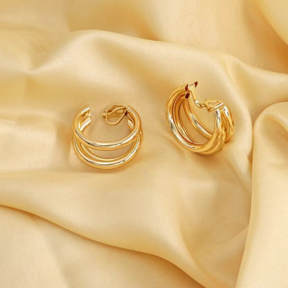 Wholesale Jewelry Simple Style C Shape Metal Plating Ear Cuffs