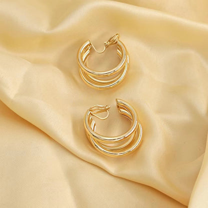 Wholesale Jewelry Simple Style C Shape Metal Plating Ear Cuffs