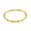 Elegant Lady Solid Color Stainless Steel Plating 18k Gold Plated Bangle