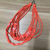 Retro Ethnic Style Colorful Solid Color Wood Beaded Women's Long Necklace