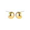 1 Pair Simple Style Solid Color Plating Stainless Steel Gold Plated Ear Studs