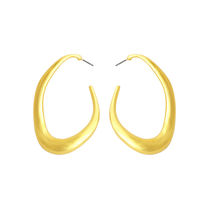 1 Pair Simple Style Irregular Plating Alloy Gold Plated Ear Studs