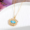 Ethnic Style Devil's Eye Zircon Alloy Wholesale Pendant Necklace