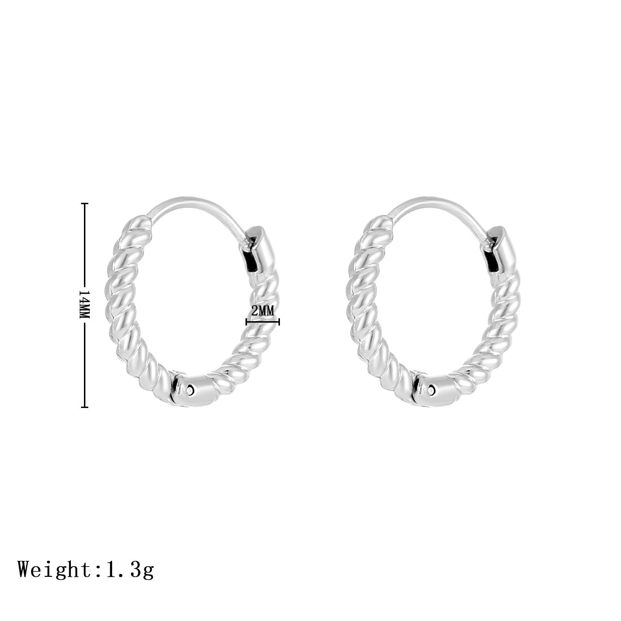 1 Pair Simple Style Geometric Plating Stainless Steel Earrings