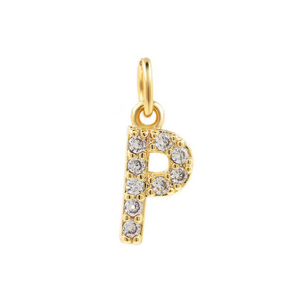 Bohemian Letter Stainless Steel Plating 18k Gold Plated Necklace