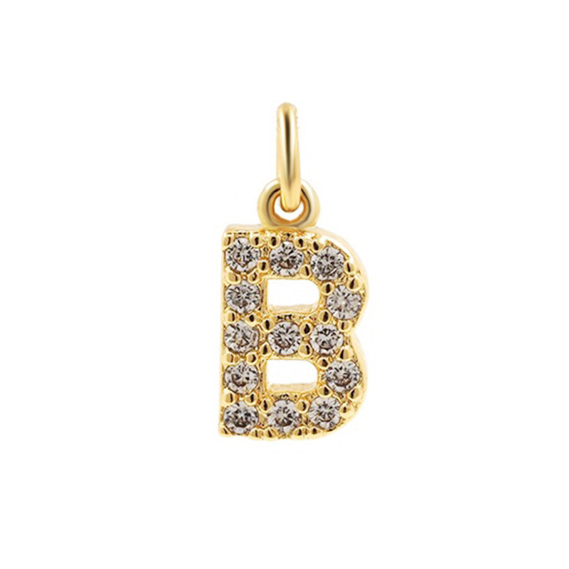 Bohemian Letter Stainless Steel Plating 18k Gold Plated Necklace