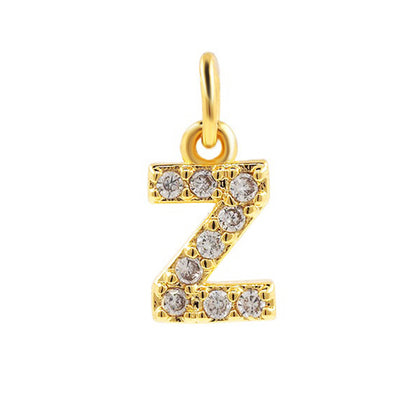 Bohemian Letter Stainless Steel Plating 18k Gold Plated Necklace