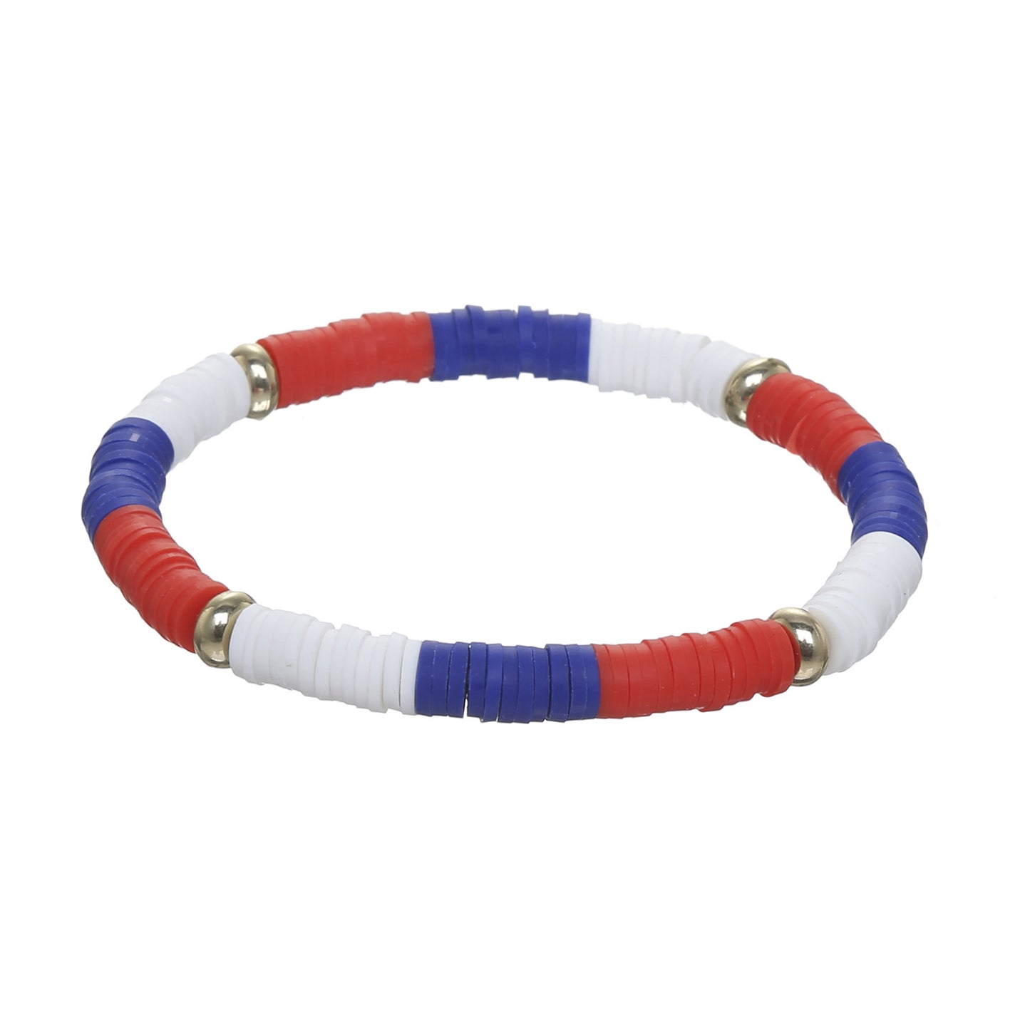 Wholesale Jewelry Ethnic Style Letter American Flag Soft Clay Bracelets