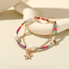 Wholesale Jewelry Vacation Tortoise Starfish Conch Imitation Pearl Alloy Shell Beaded Bracelets