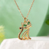 Simple Style Animal Copper 18k Gold Plated Zircon Pendant Necklace In Bulk