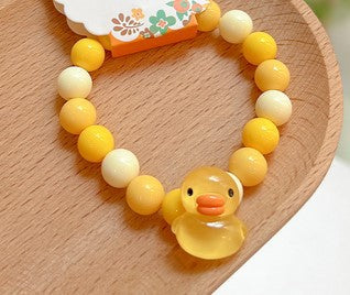 Wholesale Jewelry Cute Flower Mushroom Duck Arylic Beaded Bracelets