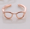 Streetwear Glasses Alloy Plating Women'S Open Rings