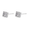 1 Pair Casual Elegant Simple Style Solid Color Plating Inlay Copper Zircon 18k Gold Plated Ear Studs