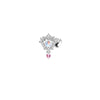 Streetwear Heart Shape Stainless Steel Plating Inlay Zircon Belly Ring