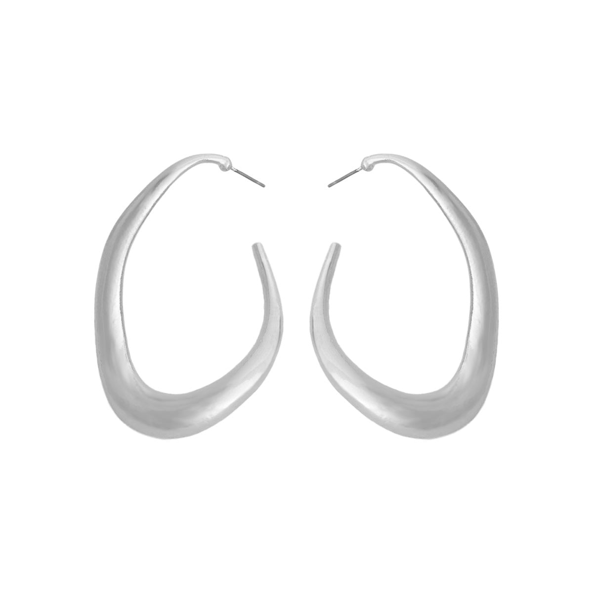 1 Pair Vintage Style Exaggerated Simple Style Irregular Geometric Plating Alloy Earrings