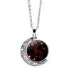 Simple Style Constellation Alloy Organic Glass Wholesale Pendant Necklace