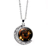 Simple Style Constellation Alloy Organic Glass Wholesale Pendant Necklace