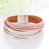 Wholesale Jewelry Simple Style Streetwear Geometric Pu Leather Bangle