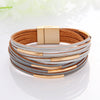 Wholesale Jewelry Simple Style Streetwear Geometric Pu Leather Bangle