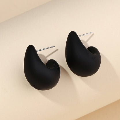 1 Pair Sweet Simple Style Water Droplets Plastic Resin Ear Studs