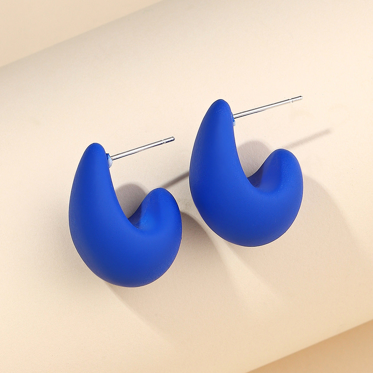 1 Pair Sweet Simple Style Water Droplets Plastic Resin Ear Studs