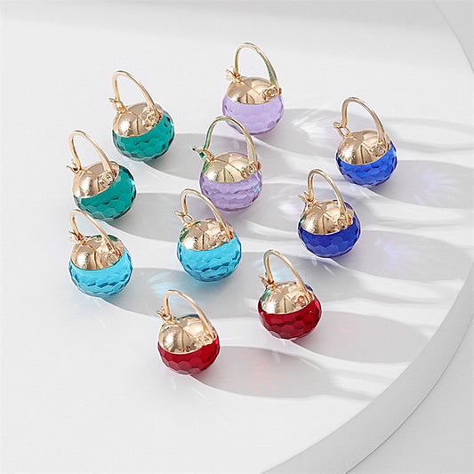 1 Piece Casual Commute Geometric Artificial Crystal Alloy Earrings