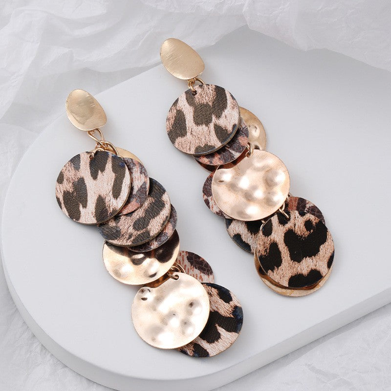 1 Pair Exaggerated Sexy Leopard Alloy Drop Earrings