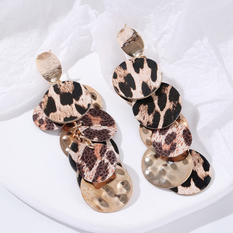 1 Pair Exaggerated Sexy Leopard Alloy Drop Earrings