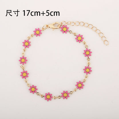 Sweet Flower Copper Plating Bracelets