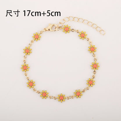 Sweet Flower Copper Plating Bracelets