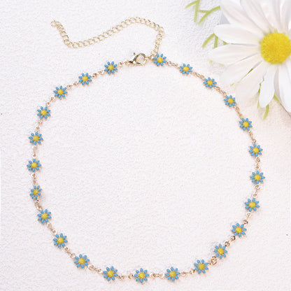 Simple Style Flower Alloy Plating Women's Bracelets Necklace