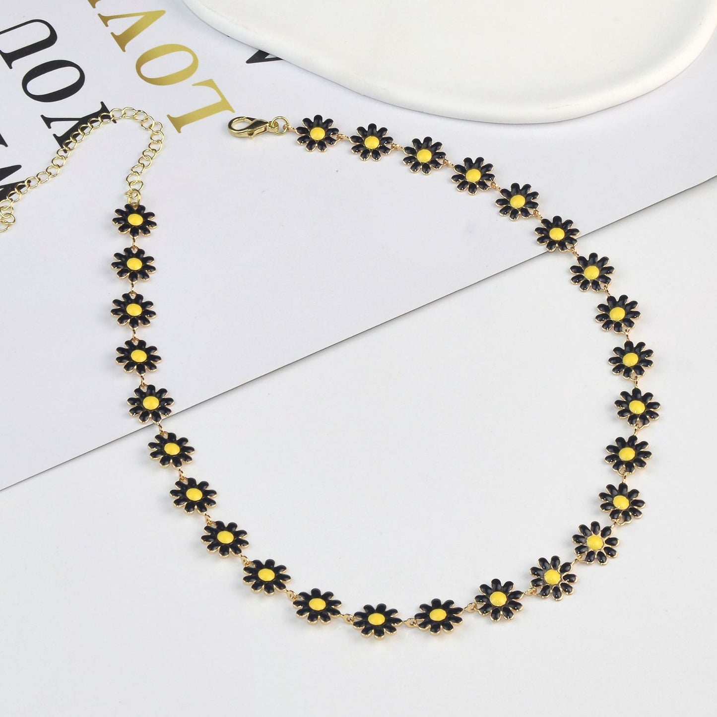 Simple Style Flower Alloy Plating Women's Bracelets Necklace