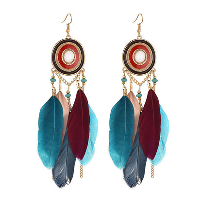 1 Pair Bohemian Geometric Plating Alloy Drop Earrings