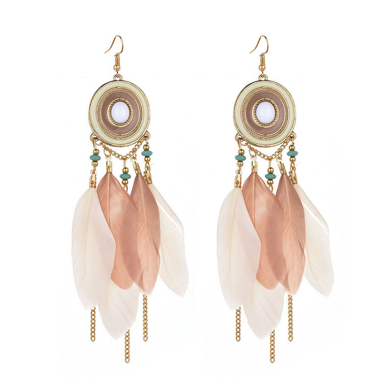 1 Pair Bohemian Geometric Plating Alloy Drop Earrings