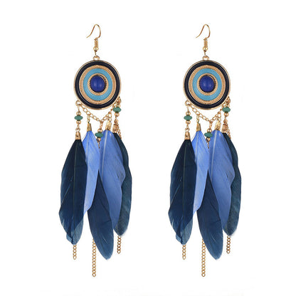 1 Pair Bohemian Geometric Plating Alloy Drop Earrings