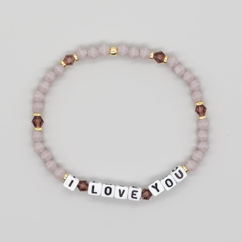 Simple Style Classic Style Letter Artificial Crystal Wholesale Bracelets