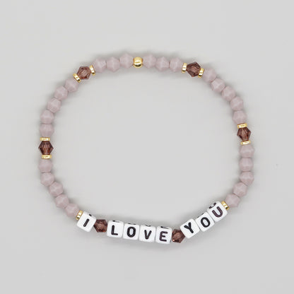 Simple Style Classic Style Letter Artificial Crystal Wholesale Bracelets