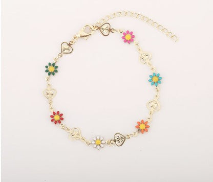 Sweet Flower Copper Plating Bracelets