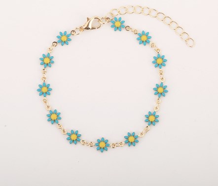 Simple Style Flower Alloy Plating Women's Bracelets Necklace